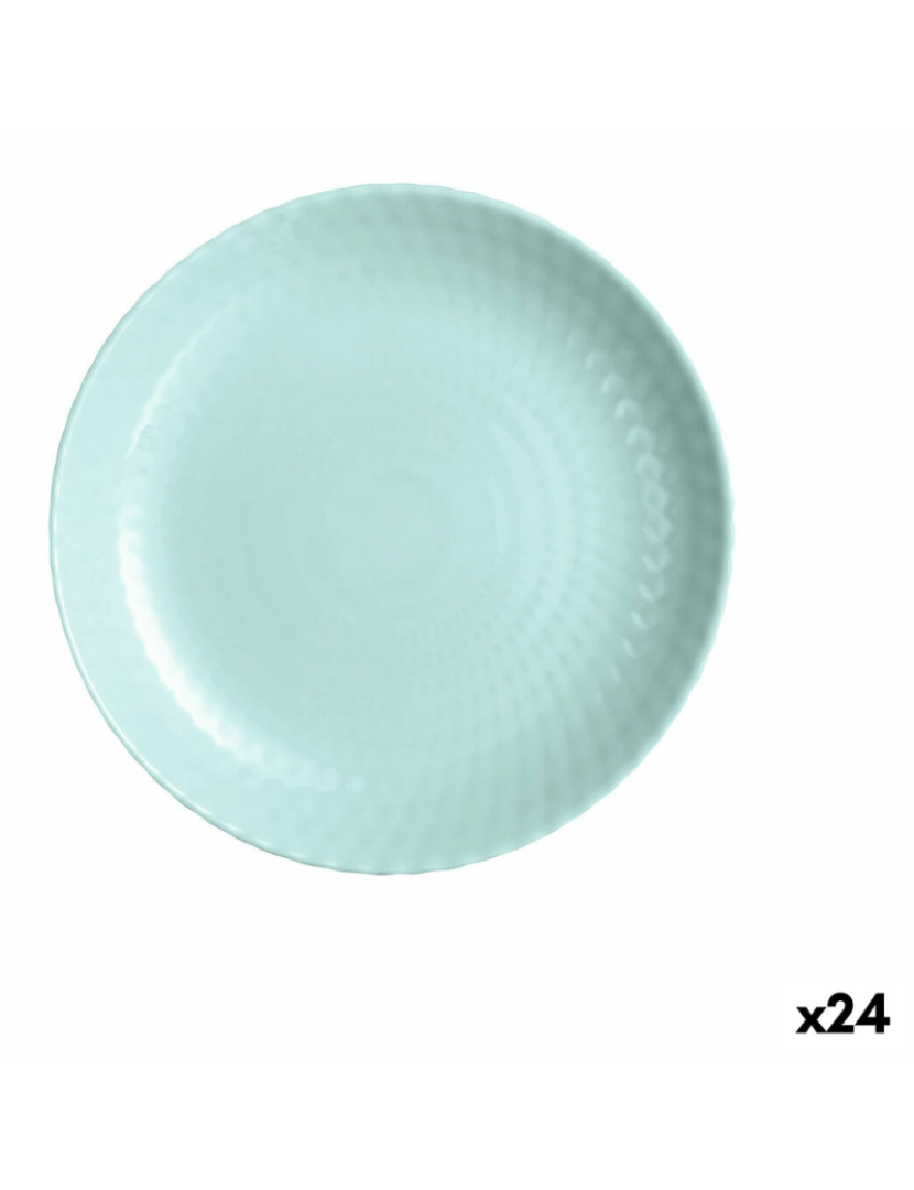 imagem de Prato de Sobremesa Luminarc Pampille Turquesa Vidro (19 cm) (24 Unidades)1