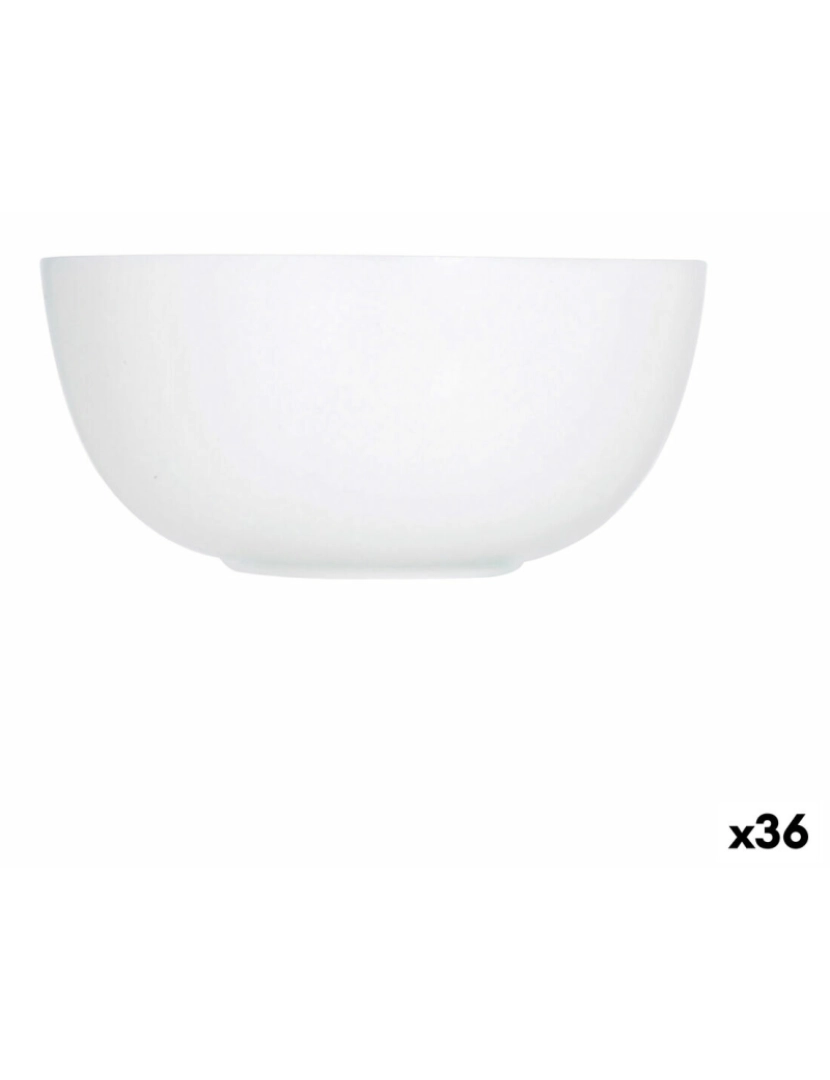 Luminarc - Tigela Luminarc Diwali Branco Vidro 12 cm (36 Unidades)
