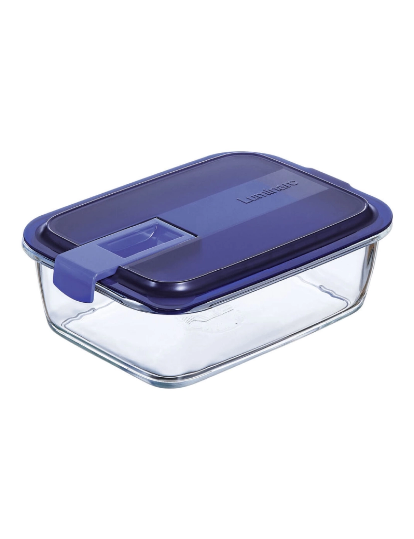 imagem de Lancheira Hermética Luminarc Easy Box Azul Vidro (6 Unidades) (1,22 L)4