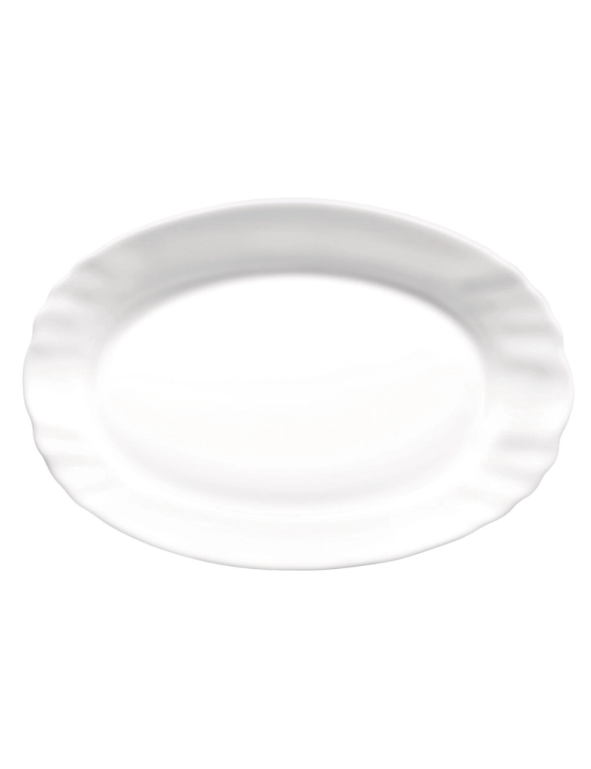 imagem de Recipiente de Cozinha Bormioli Rocco Ebro Oval Branco Vidro (22 cm) (24 Unidades)2