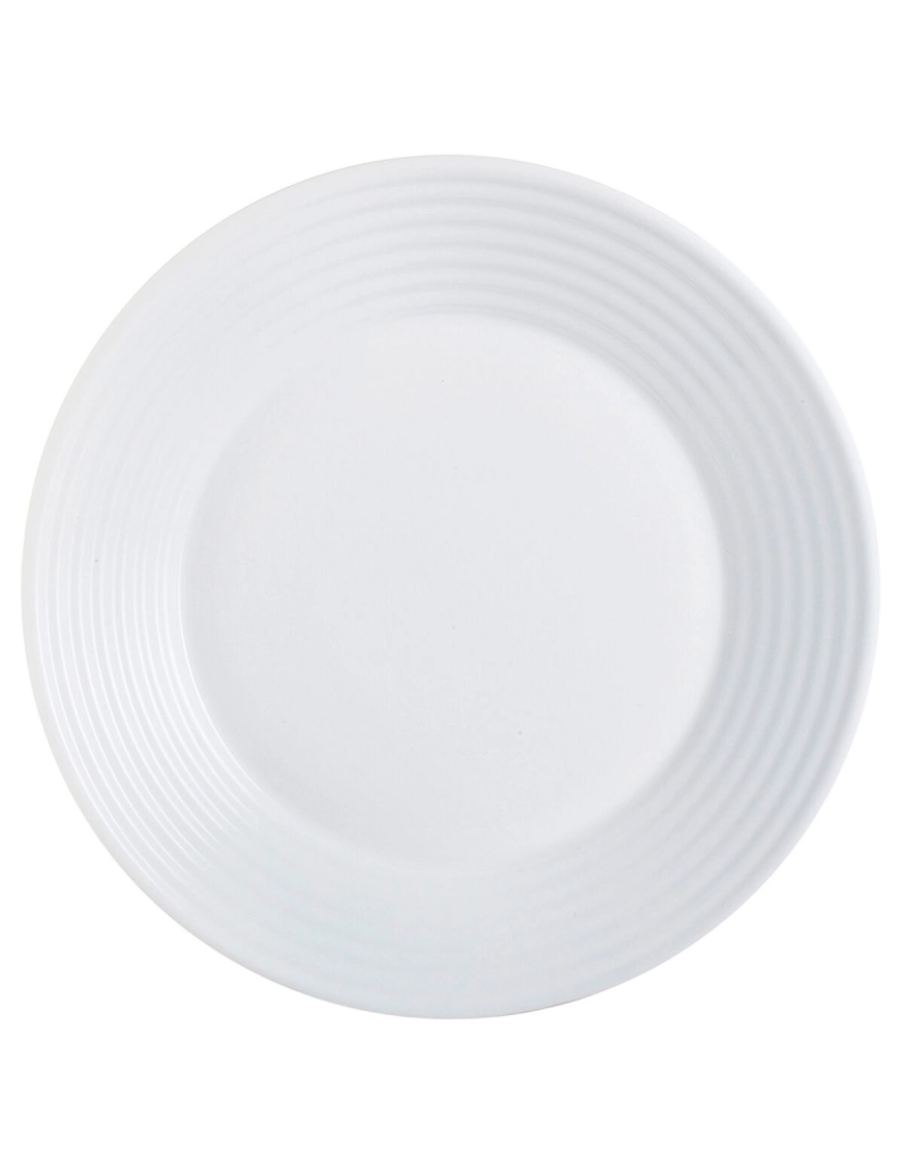 imagem de Prato Fundo Luminarc Harena Branco Vidro (Ø 23,5 cm) (24 Unidades)2