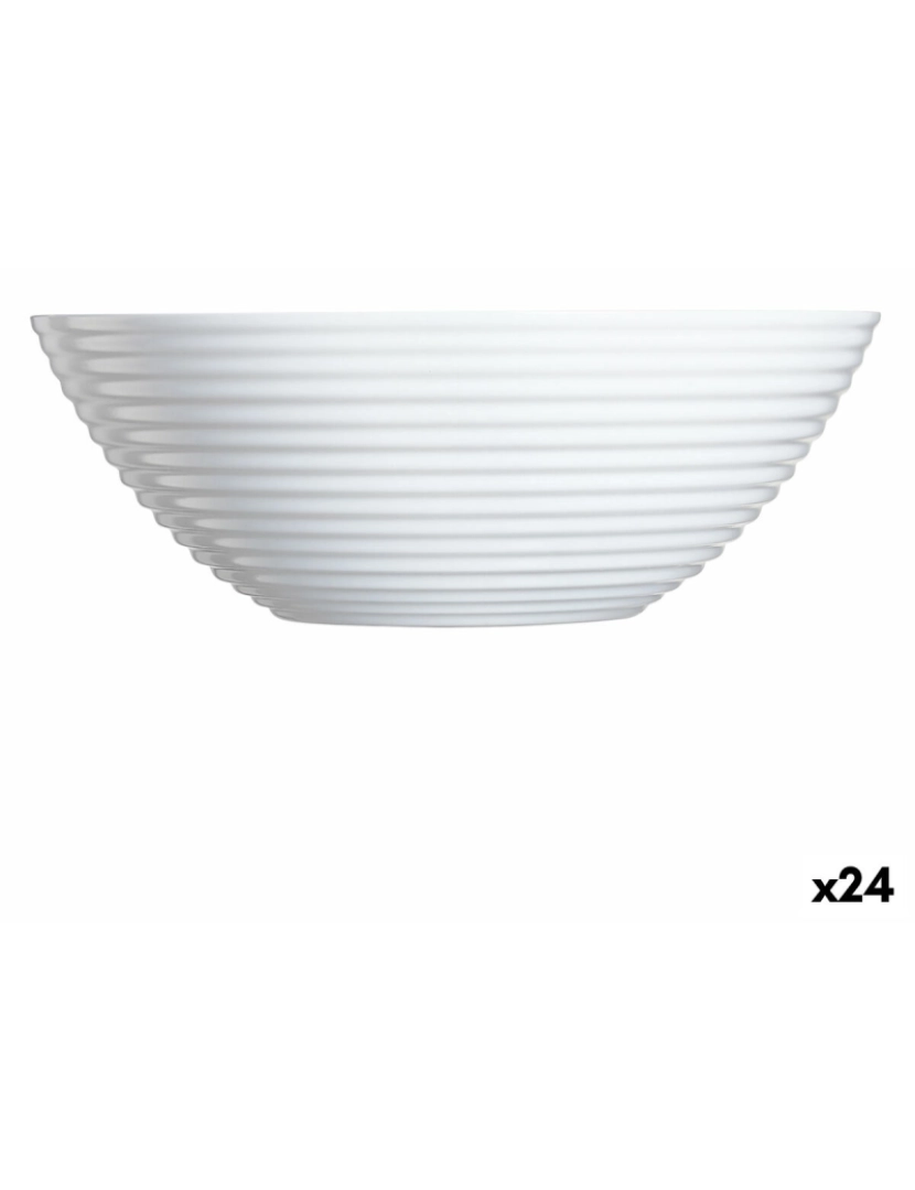 Luminarc - Tigela Luminarc Harena Multiusos Branco Vidro (16 cm) (24 Unidades)