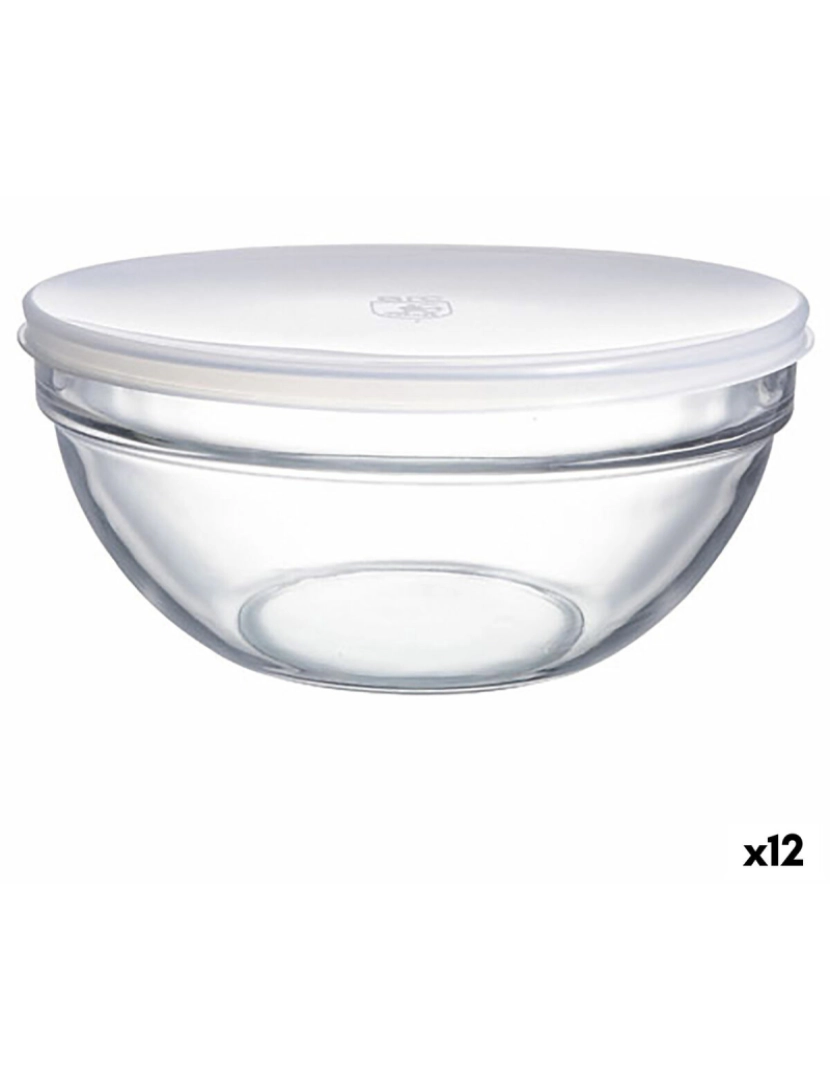 imagem de Tigela Luminarc Com tampa Transparente Vidro (Ø 14 cm) (12 Unidades)1