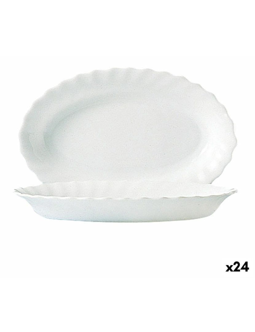Luminarc - Recipiente de Cozinha Luminarc Trianon Branco Vidro (22 cm) (24 Unidades)