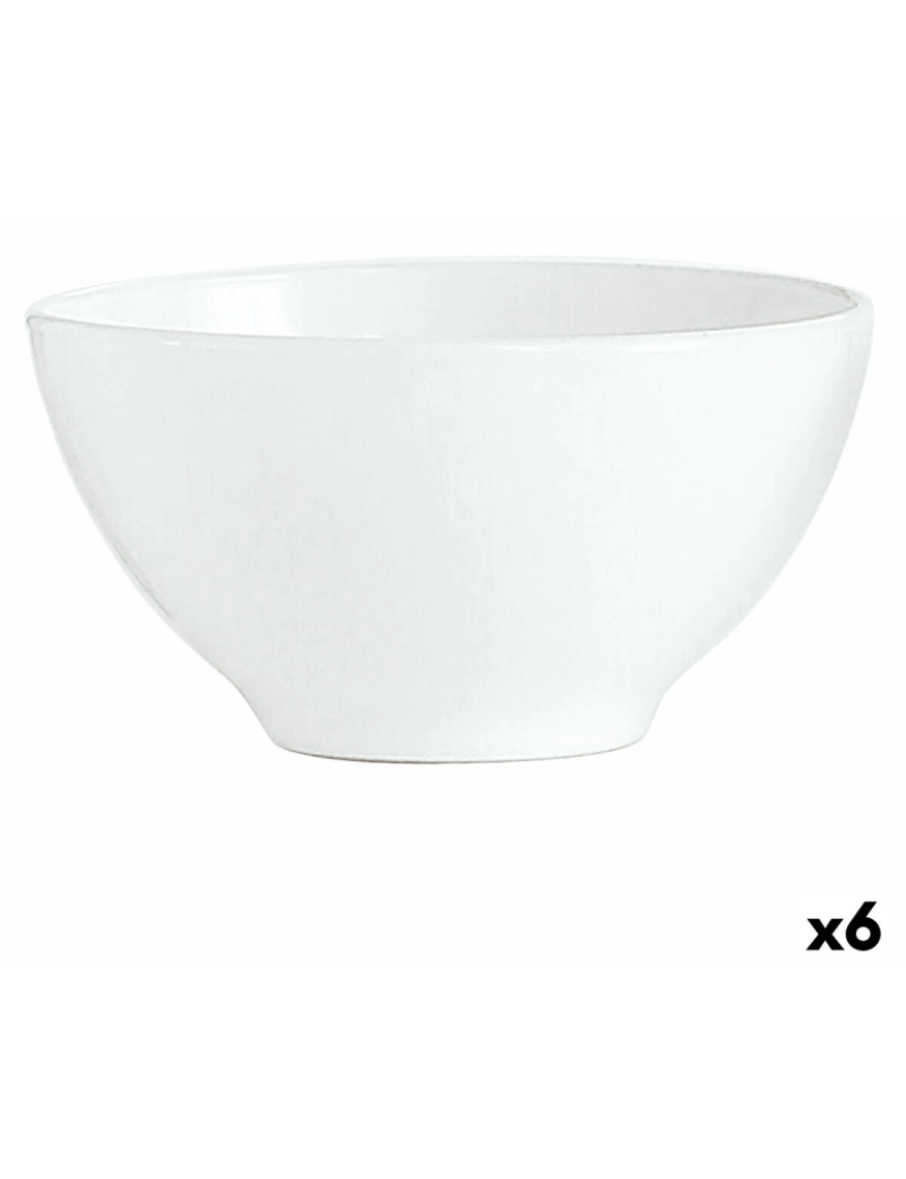 Luminarc - Tigela Luminarc Blanc Pequeno-almoço Branco Vidro (500 ml) (6 Unidades)