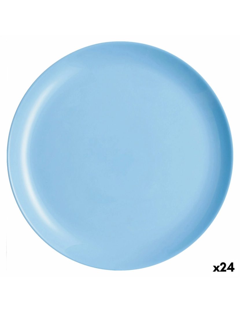 imagem de Prato de Jantar Luminarc Diwali Azul Azul Vidro Ø 27 cm (24 Unidades)1