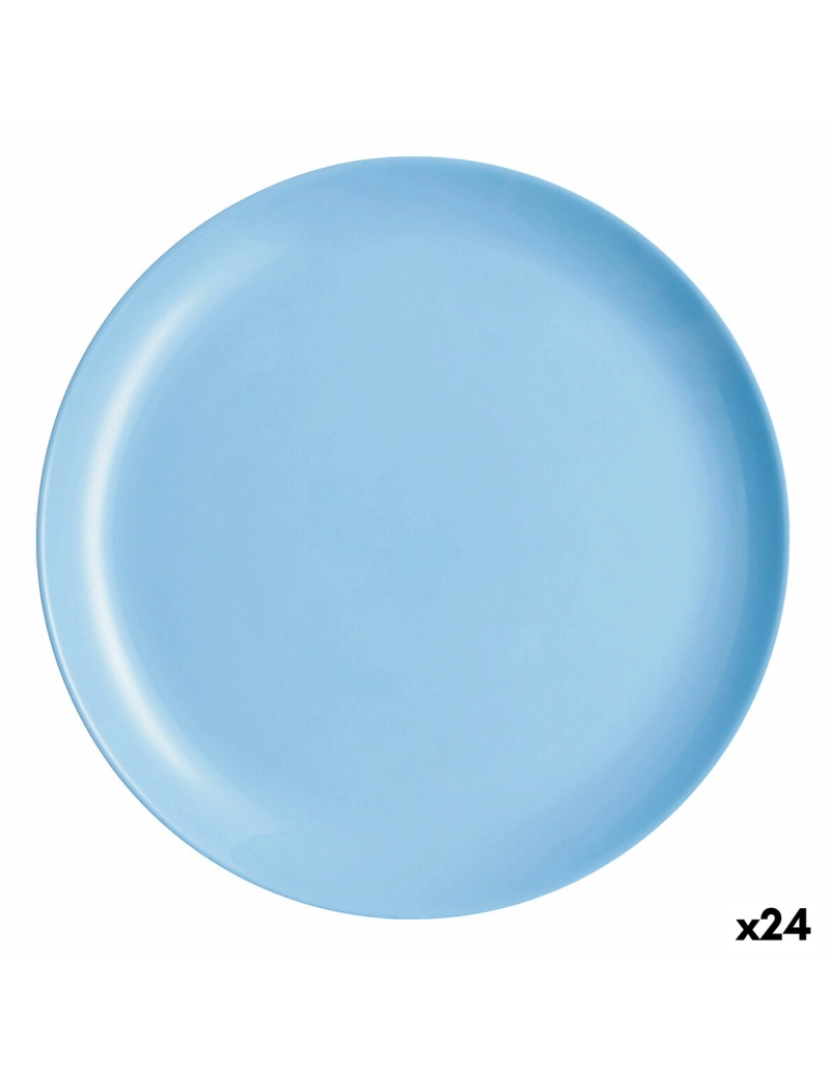 imagem de Prato de Jantar Luminarc Diwali Azul Azul Vidro 25 cm (24 Unidades)1