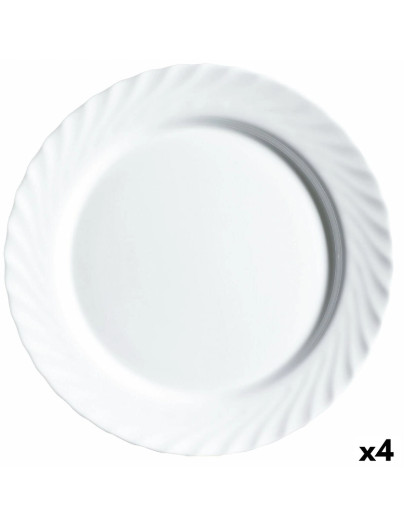 Luminarc - Recipiente de Cozinha Luminarc Trianon Branco Vidro (32,5 cm) (4 Unidades)