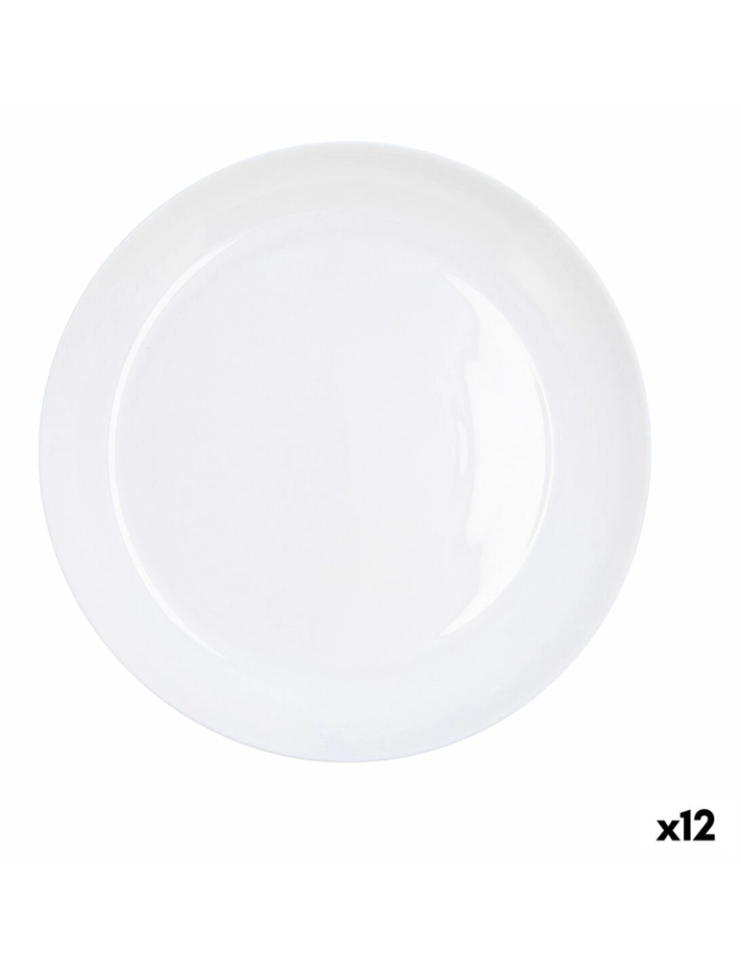 imagem de Prato de Jantar Luminarc Friends Time Branco Vidro 25 cm (12 Unidades)1