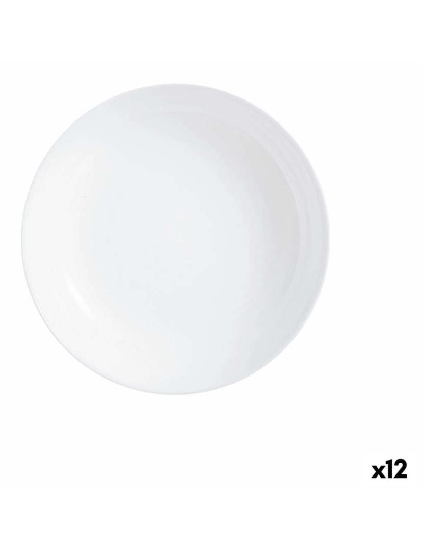 imagem de Prato de Jantar Luminarc Friends Time Branco Vidro Ø 17 cm (12 Unidades)1