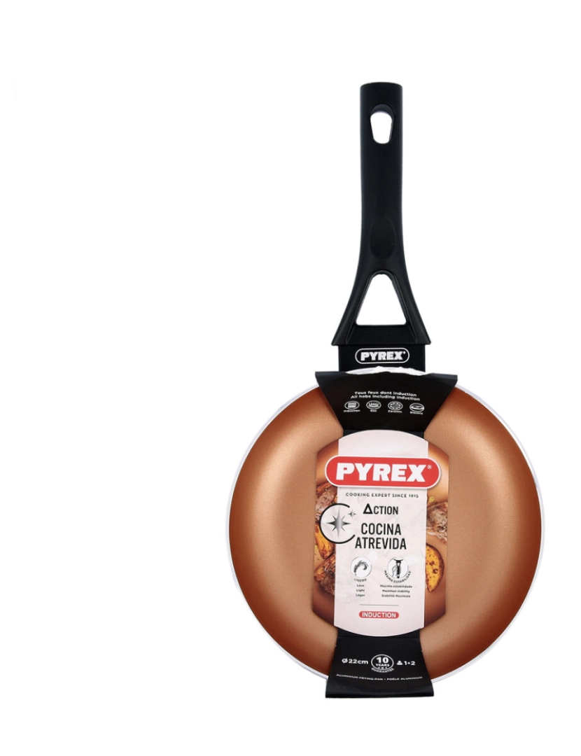 imagem de Frigideira Pyrex Action Alumínio estampado Cobre 22 cm3