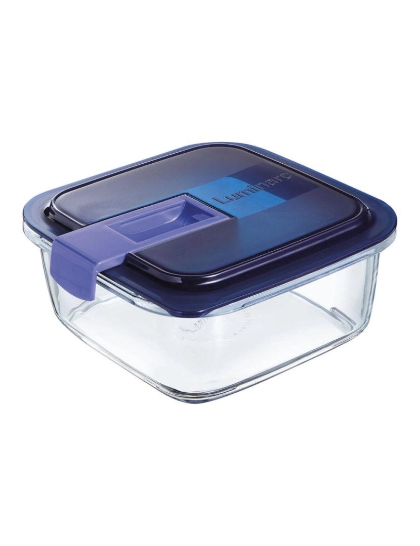 imagem de Lancheira Hermética Luminarc Easy Box Azul Vidro (6 Unidades) (1,22 L)4