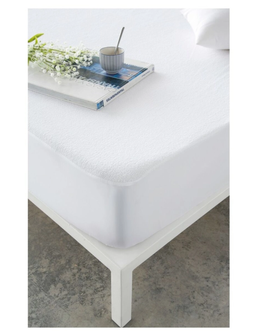 imagem de Protetor de colchão Naturals Branco Casal 135 x 190/200 cm2