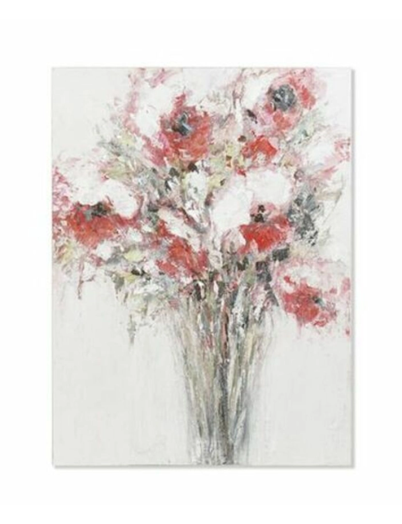 imagem de Pintura DKD Home Decor Pintado à mão Bloemen (90 x 3 x 120 cm)1