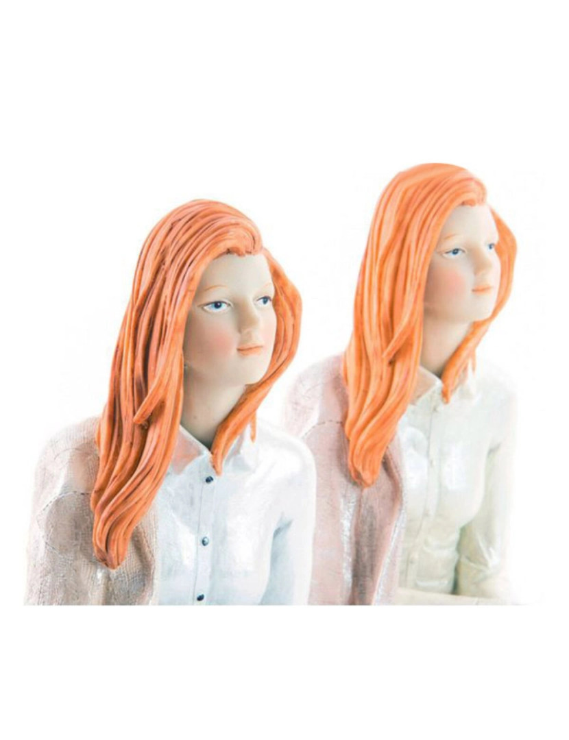 imagem de Figura Decorativa DKD Home Decor 15 x 18 x 19,5 cm Mulher Resina Romântico (2 pcs)2