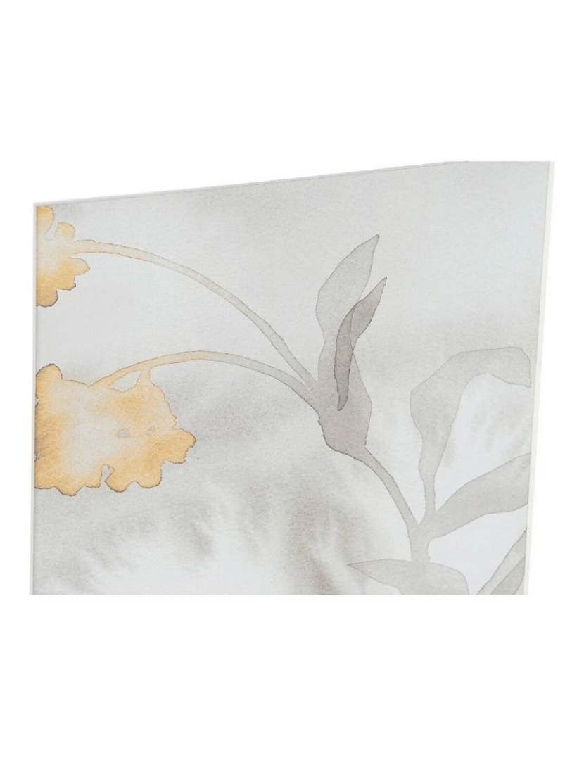 imagem de Pintura DKD Home Decor Drawed Leaf 33 x 3 x 38 cm Tradicional Folha de planta (2 Unidades)3