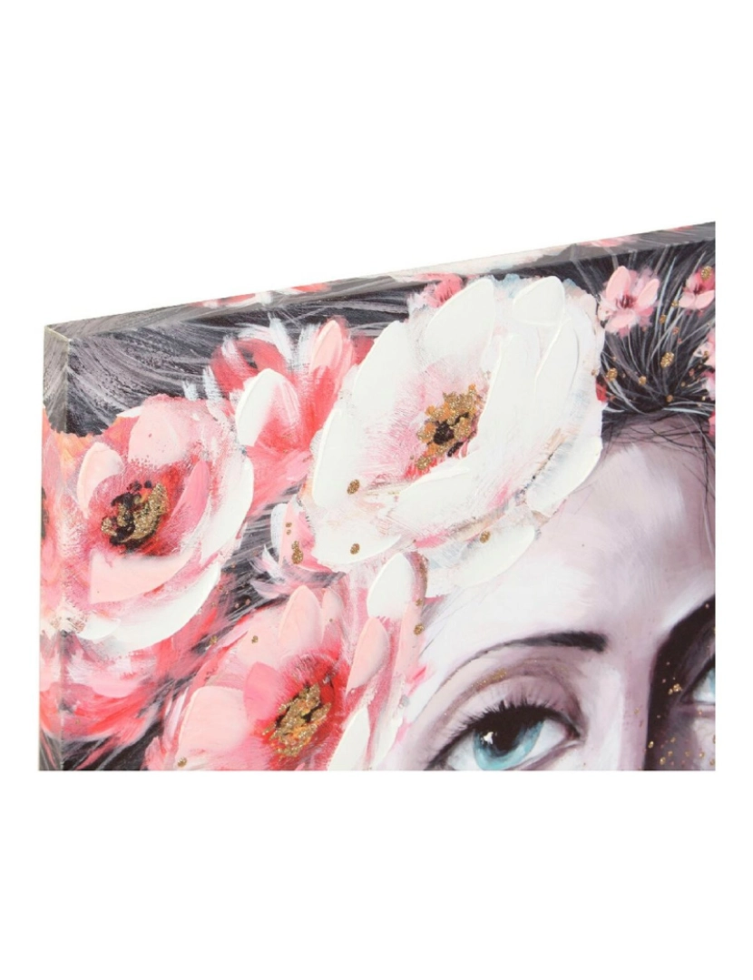 imagem de Pintura DKD Home Decor Girl Bloemen 120 x 3 x 80 cm Moderno (2 Unidades)2