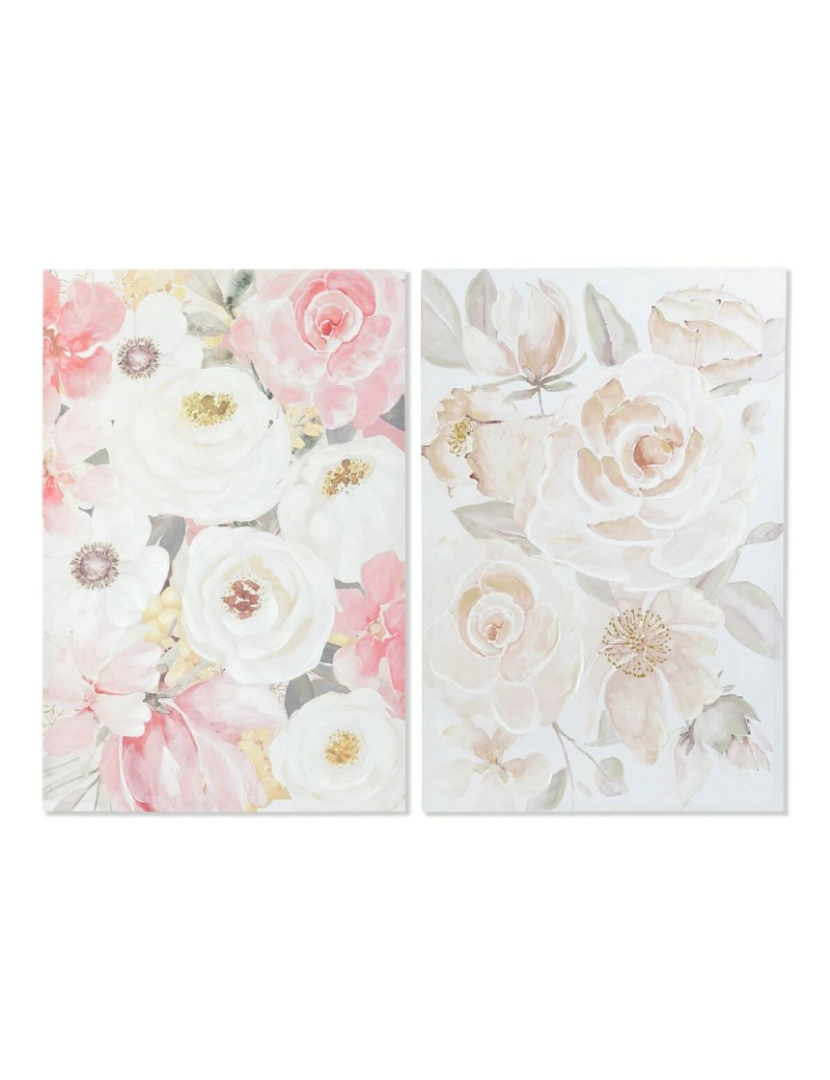 imagem de Pintura DKD Home Decor 80 x 3 x 120 cm animais Shabby Chic (2 Unidades)1