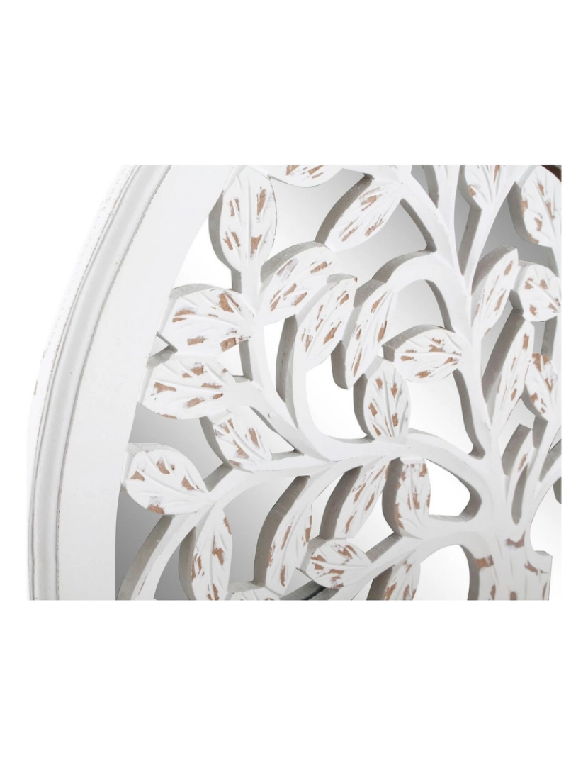 imagem de Figura Decorativa DKD Home Decor Madeira de mangueira Espelho Árvore (60 x 2 x 60 cm)2