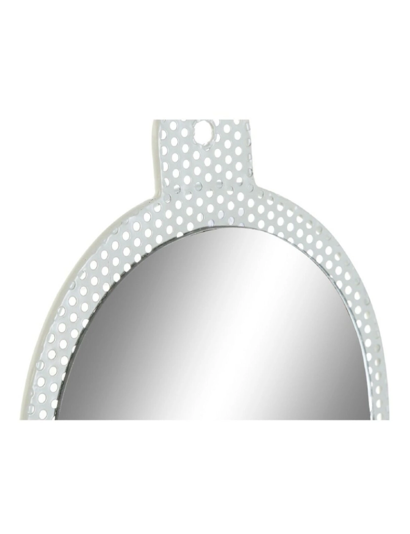 imagem de Espelho de parede DKD Home Decor Branco Cor de Rosa Metal Cristal 22 x 1,5 x 40 cm (2 Unidades)3