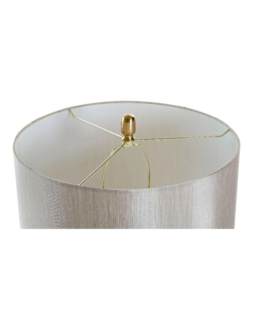 imagem de Lâmpada de mesa DKD Home Decor Branco Transparente Dourado Metal Cristal 60 W 220 V 41 x 41 x 77 cm5