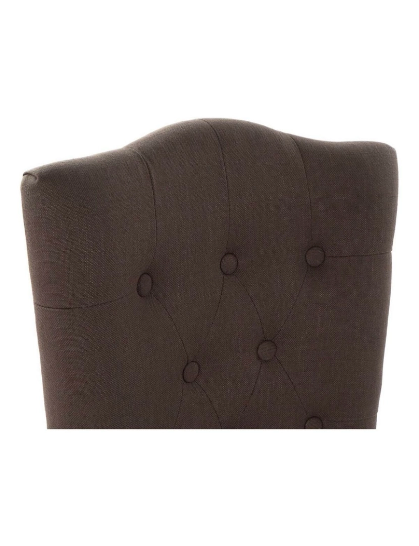 imagem de Cadeira DKD Home Decor Linho Madeira da borracha (52 x 49 x 101 cm)3