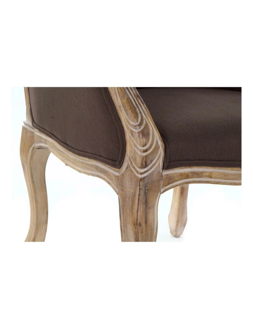 imagem de Cadeira DKD Home Decor Linho Madeira da borracha (63.5 x 49.5 x 102 cm)4