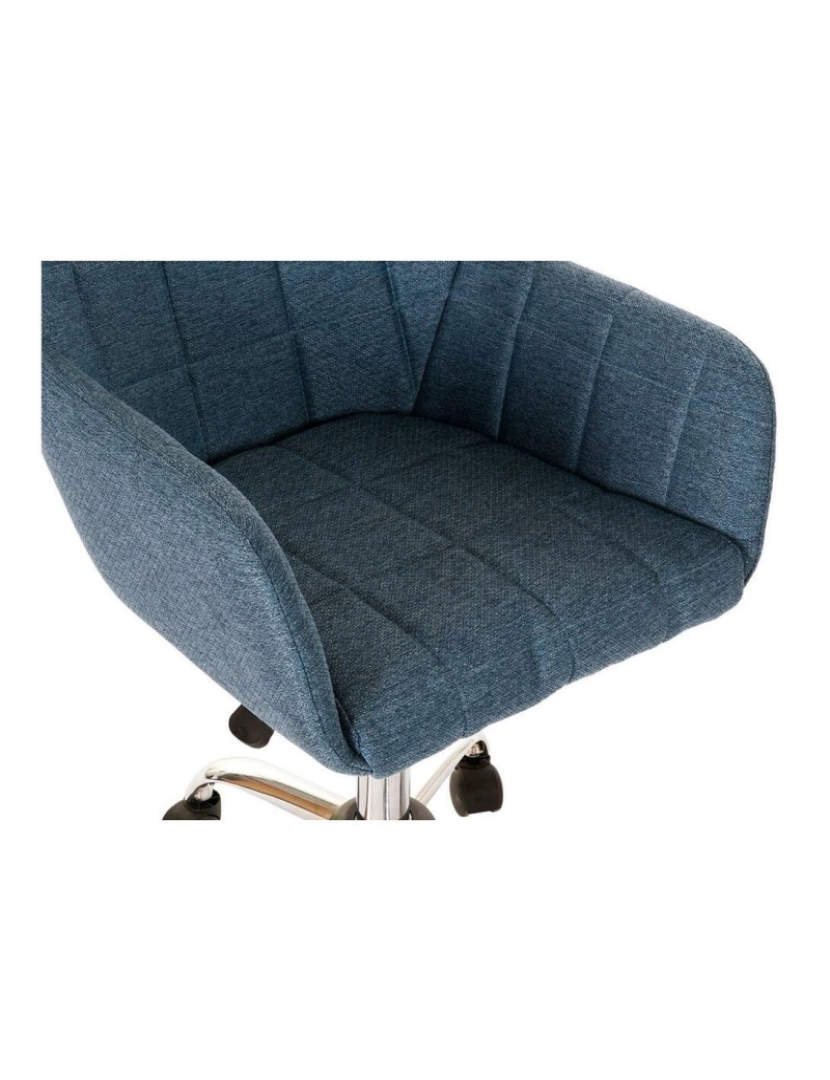 imagem de Cadeira DKD Home Decor 8424001795680 52 x 60 x 79 cm Prateado Azul Metal2