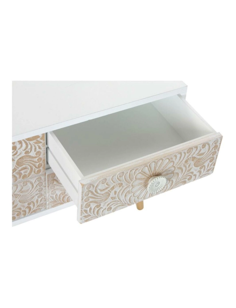 imagem de Móvel de TV DKD Home Decor 119 x 42 x 50 cm Abeto Dourado Branco Marrom claro4