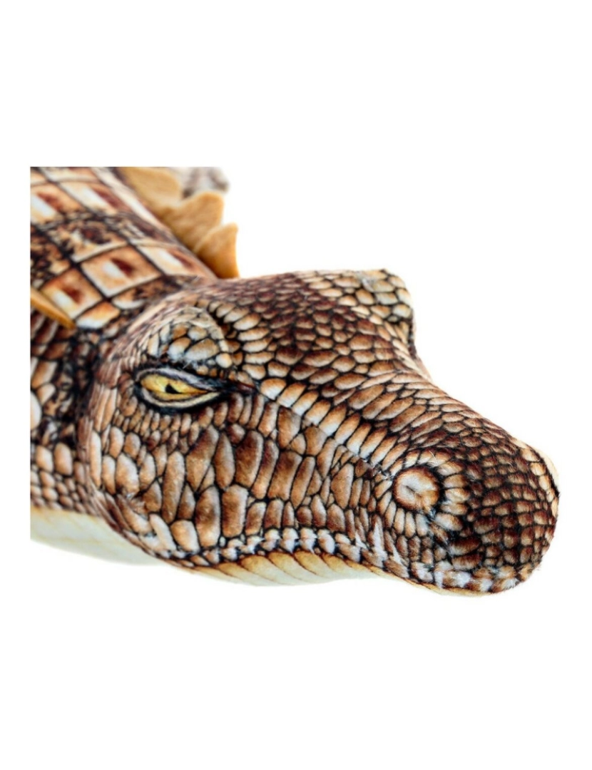 imagem de Peluche DKD Home Decor S3016335 Castanho Infantil Crocodilo 46 x 22 x 8 cm2