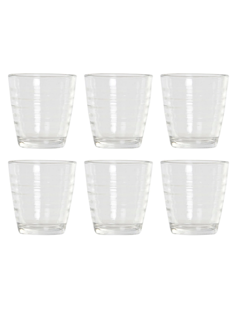 imagem de Conjunto de Copos DKD Home Decor Multicolor Transparente Cristal Plástico 250 ml (6 pcs)1