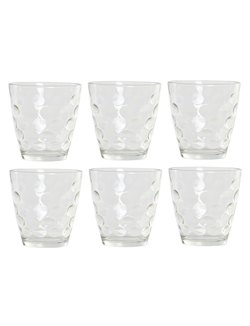 DKD Home Decor - Conjunto de Copos DKD Home Decor 8424001836062 Transparente Cristal 400 ml (6 pcs)