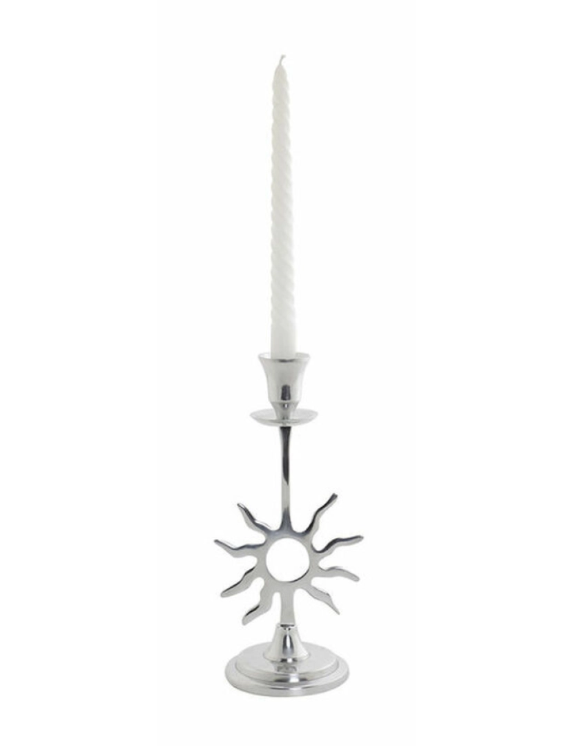 imagem de Candelabro DKD Home Decor Prateado Alumínio Estrela Lua Sol 12,5 x 10,5 x 26,5 cm (3 Peças)3