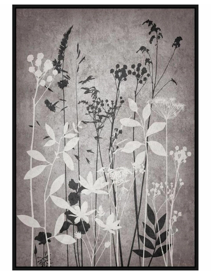 imagem de Pintura DKD Home Decor 53 x 4,5 x 73 cm Moderno Folha de planta (2 Unidades)2