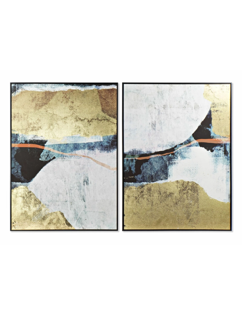 imagem de Pintura DKD Home Decor 103,5 x 4,5 x 143 cm Abstrato (2 Unidades)1