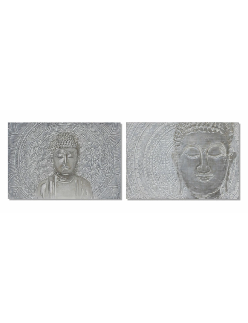 DKD Home Decor - Pintura DKD Home Decor 120 x 2,8 x 80 cm Buda Oriental (2 Unidades)