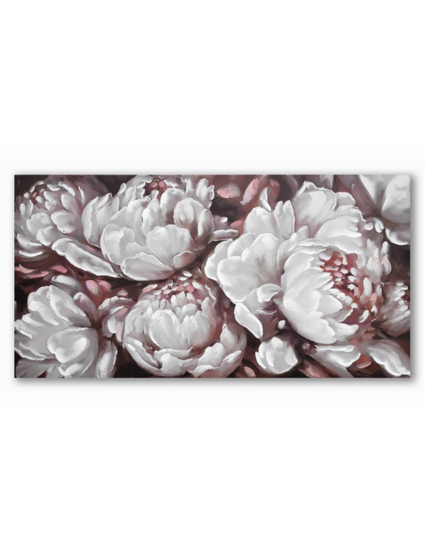 imagem de Pintura DKD Home Decor 120 x 3 x 60 cm Bloemen Romântico (2 Unidades)2