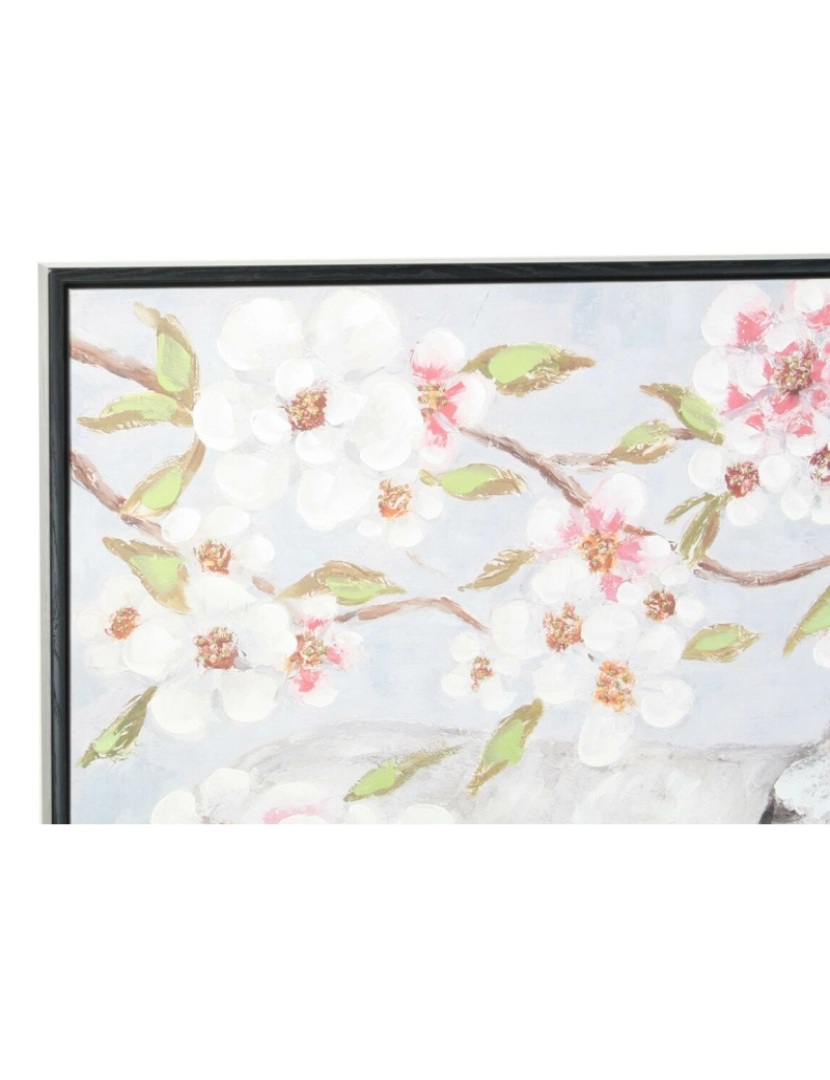 imagem de Pintura DKD Home Decor Elefante 100 x 3,5 x 100 cm Colonial Bloemen (2 Unidades)3