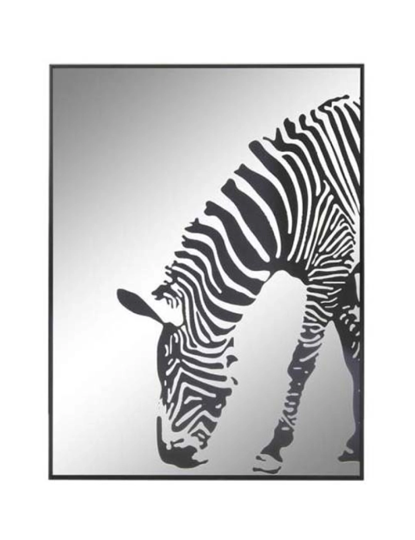 It - Espelho Vidro Alumínio Impressão Zebra