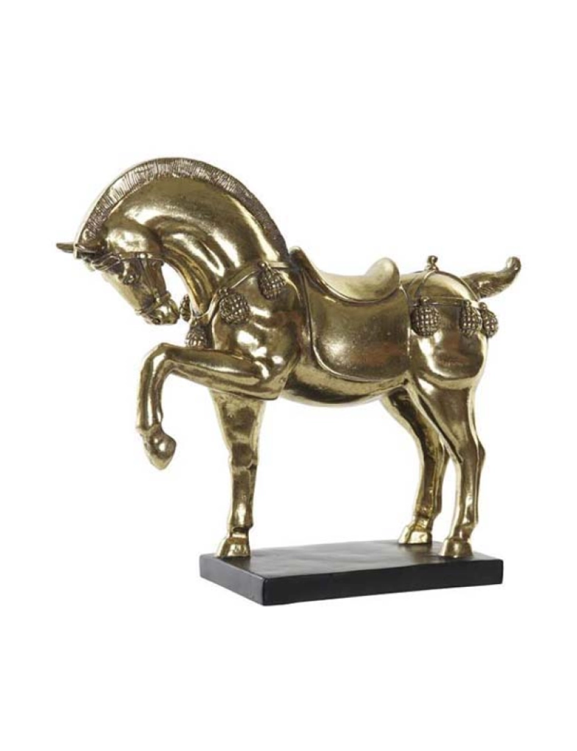 It - Figura Resina Cavalo Dourado 