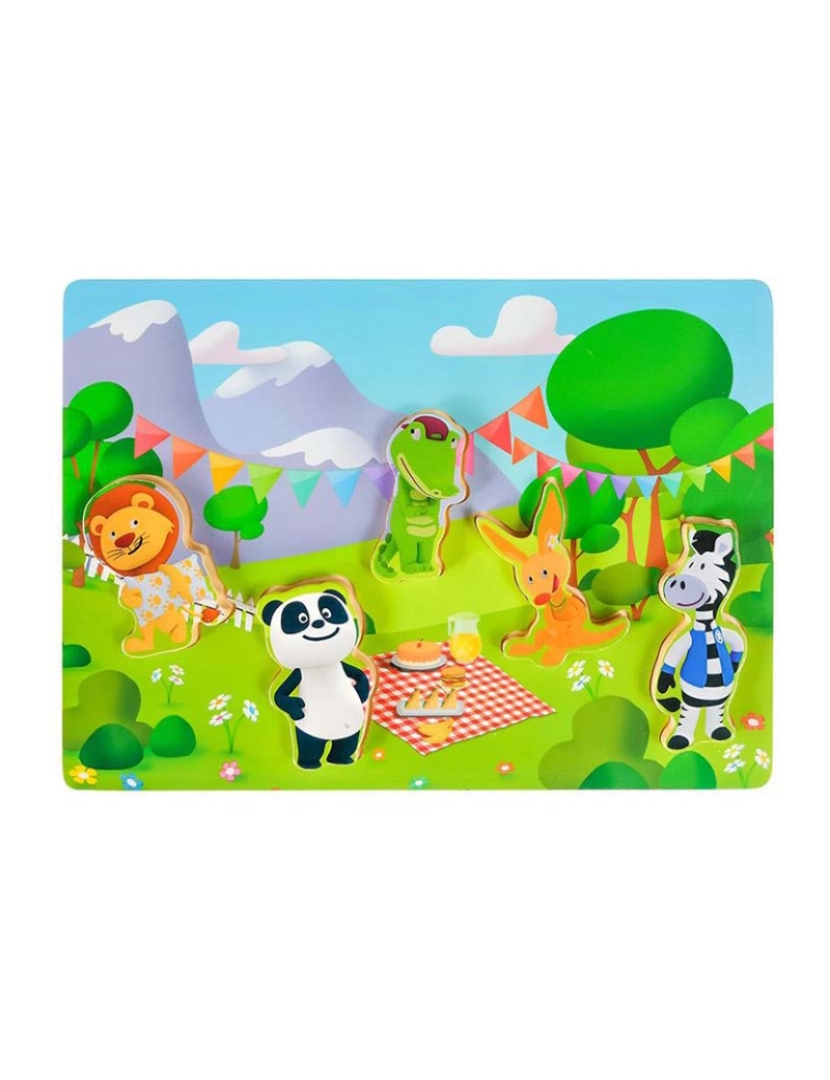 Panda - Panda Puzzle Encaixe Madeira 127323