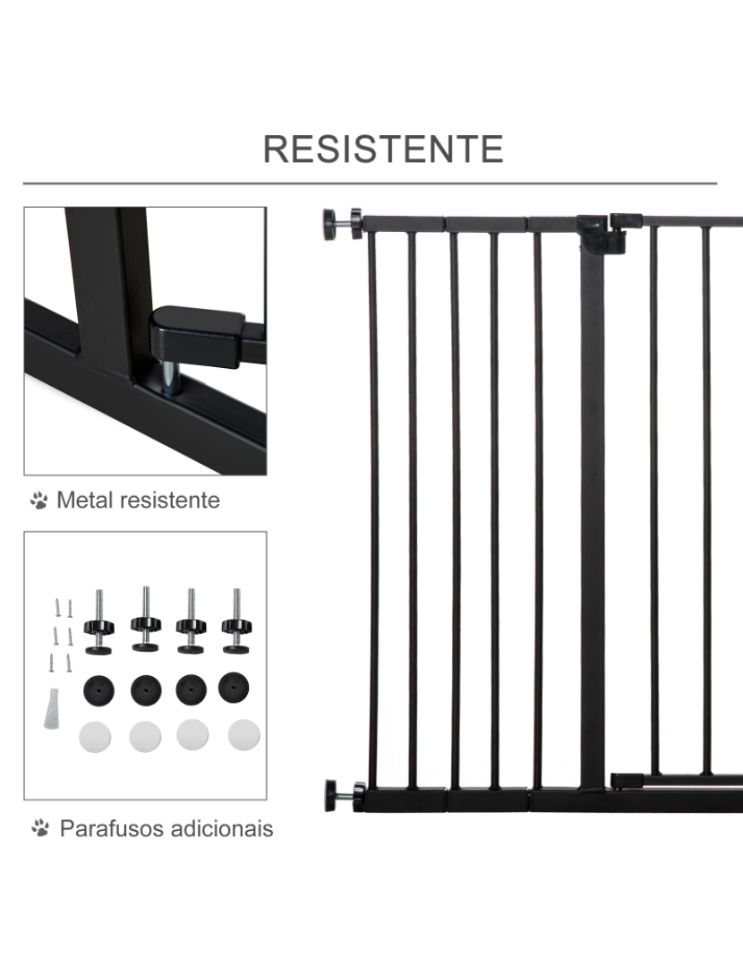 imagem de Barreira de Segurança 107x76cm cor preto D06-058BK4