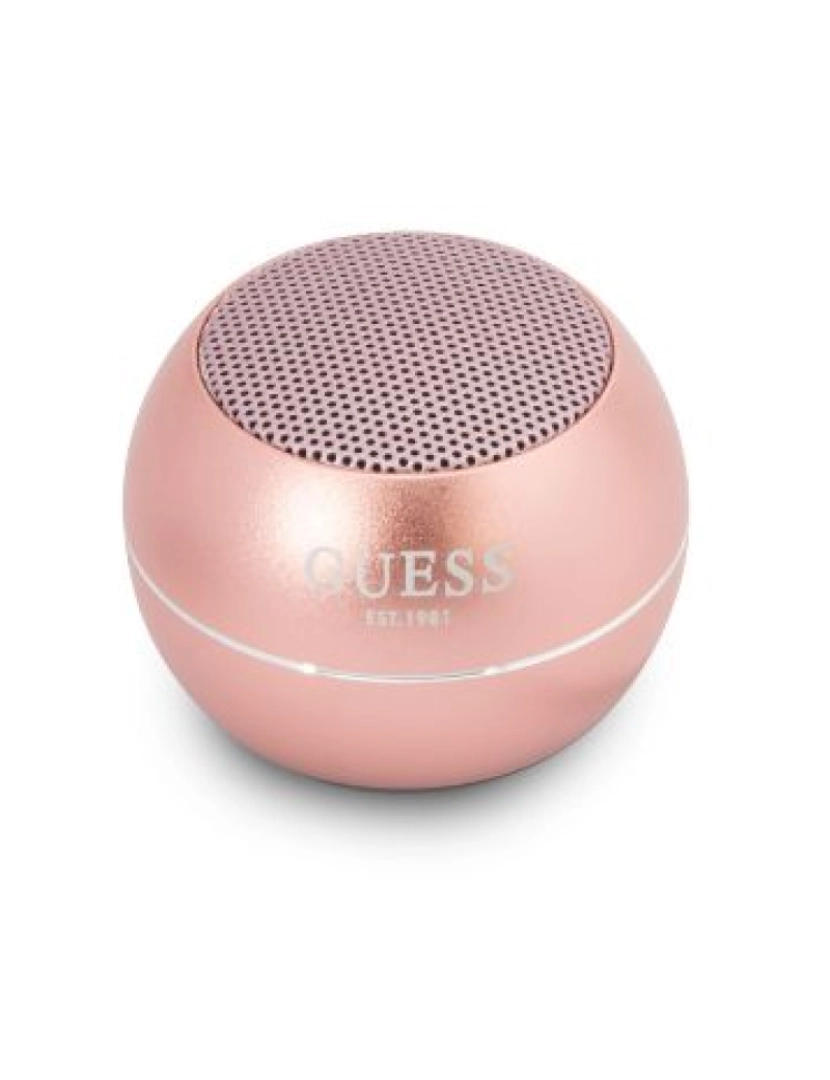 imagem de Coluna Portátil Guess Bluetooth Speaker mini Pink Gold1