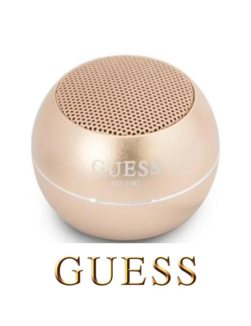 imagem de Coluna Portátil Guess Bluetooth Speaker mini Gold1