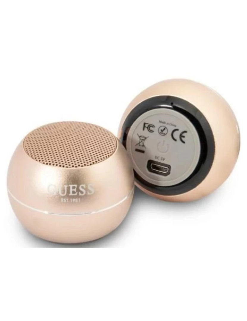 imagem de Coluna Portátil Guess Bluetooth Speaker mini Gold3