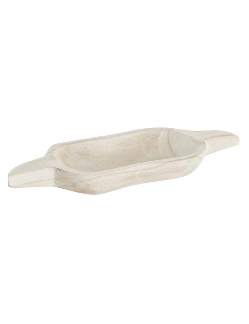 DKD Home - bandeja de aperitivos DKD Home Decor Marrom claro Natural Tropical 38 x 15 x 4 cm