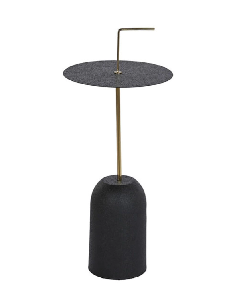 It - Mesa de apoio DKD Home Decor 30 x 30 x 68 cm Preto Dourado Ferro