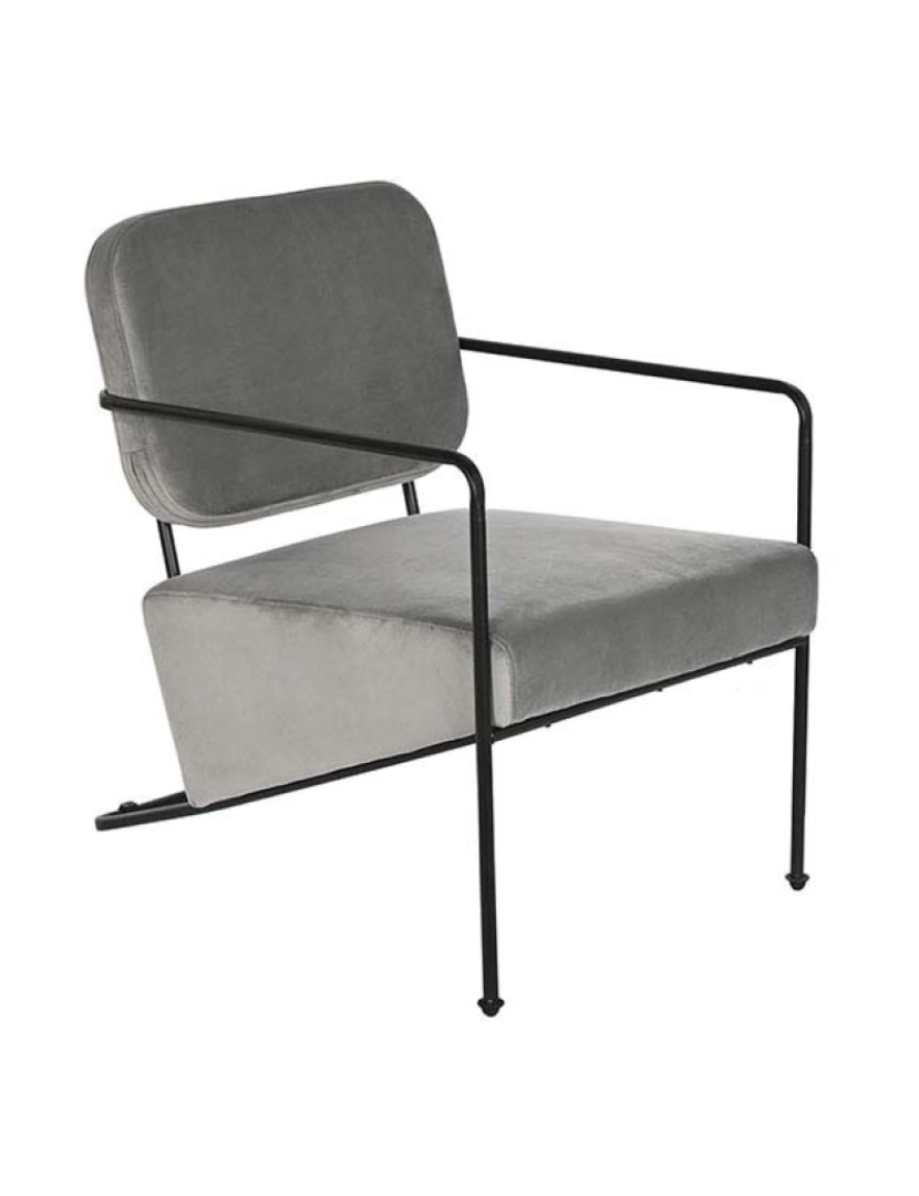 It - Cadeira Poliester Metal Cinza 