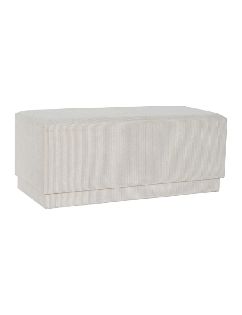 It - Banqueta DKD Home Decor Bege Madeira MDF 100 x 40 x 40 cm