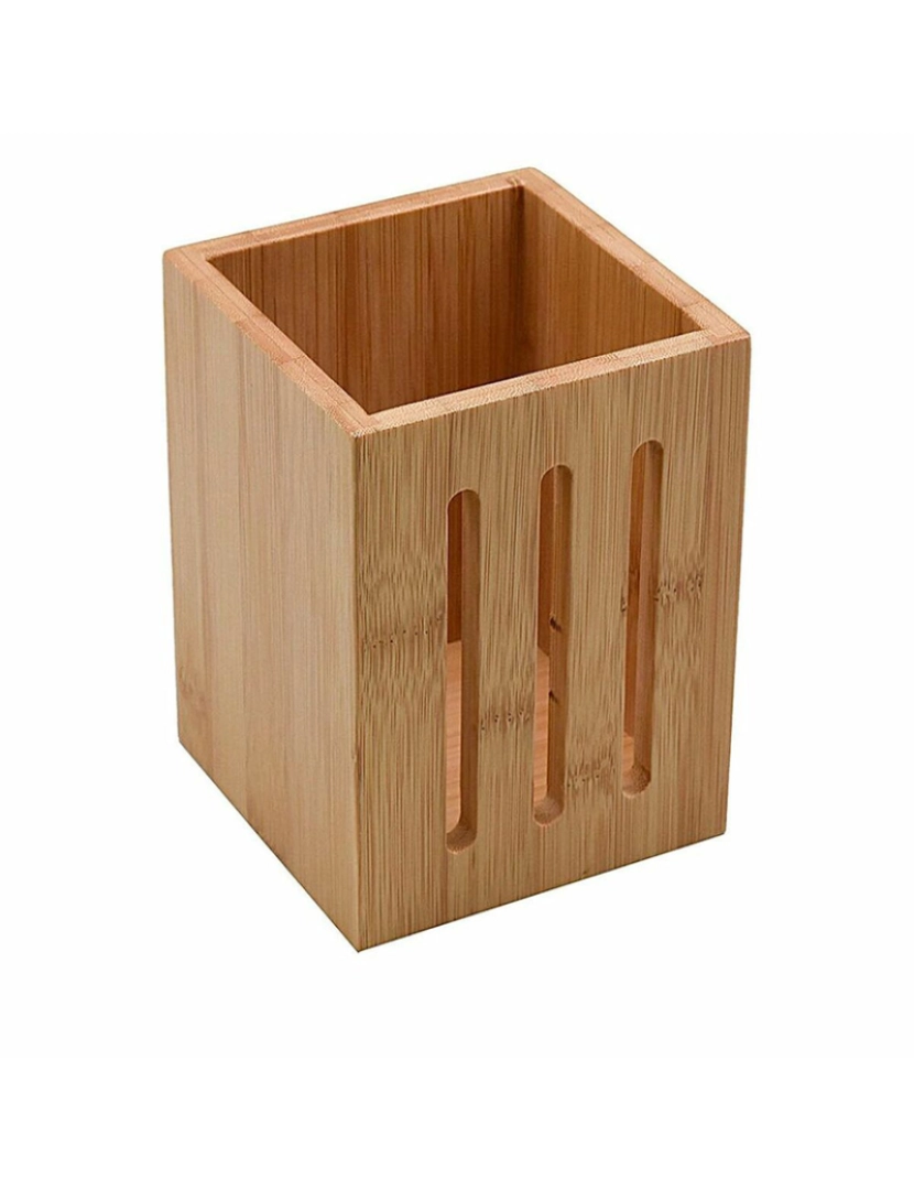 Versa - Recipiente para Utensílios de Cozinha Versa Bambu 10 x 13,5 x 10 cm